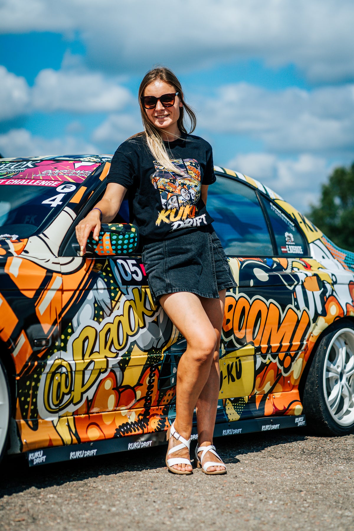 KU-KU DRIFT jaunā dizaina T-krekls